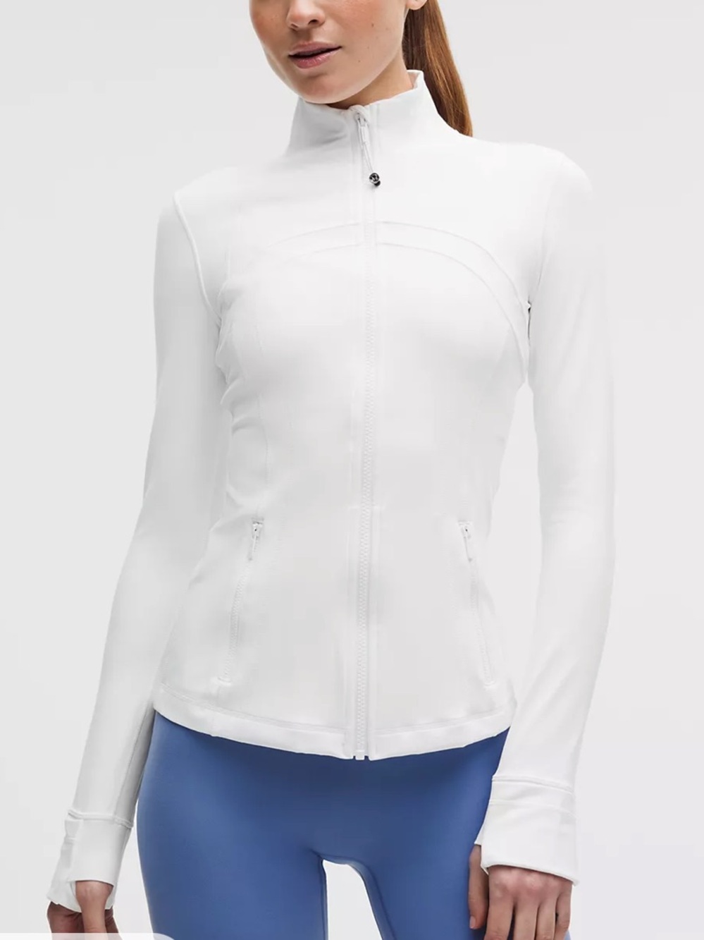 Women’s Lululemon Size 2 White  Align Zip-Front Active Jacket